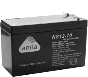 AGM Batteri NS12V 7AH (C20) T2